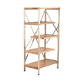 Stalen Boekenkast met Houten Planken